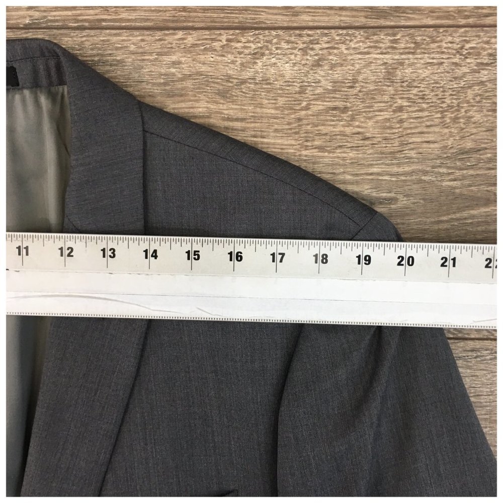 Calvin Klein Mens Blazer Sport Coat Two Button Wool Jacket 46L Slim Casual Suits - Picture 10 of 13